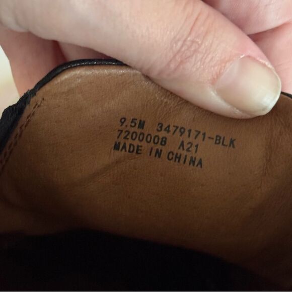 Frye Ivy Black Leather Slip On Mule Sneaker - Picture 8 of 8